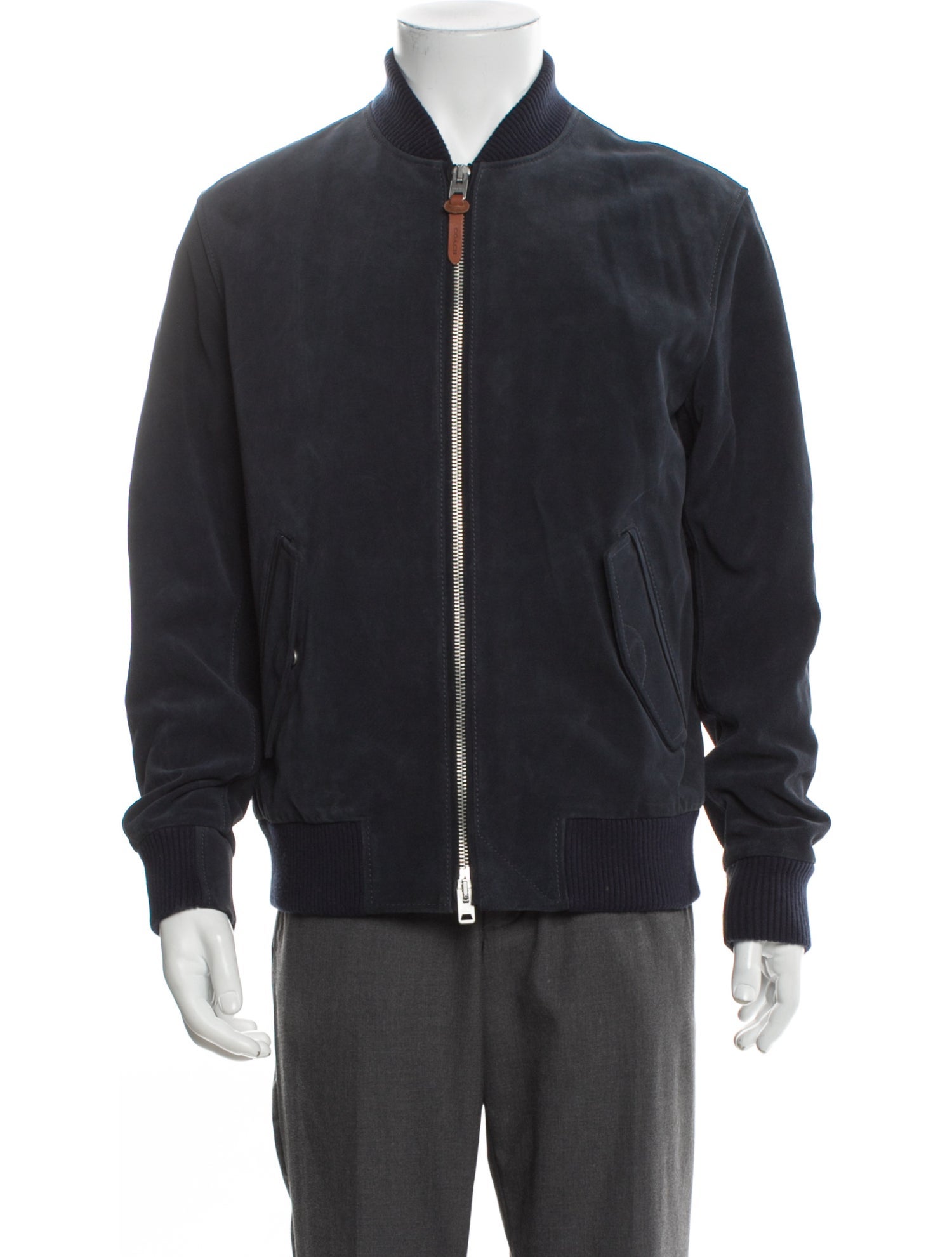 Coach Goat Leather Bomber Jacket