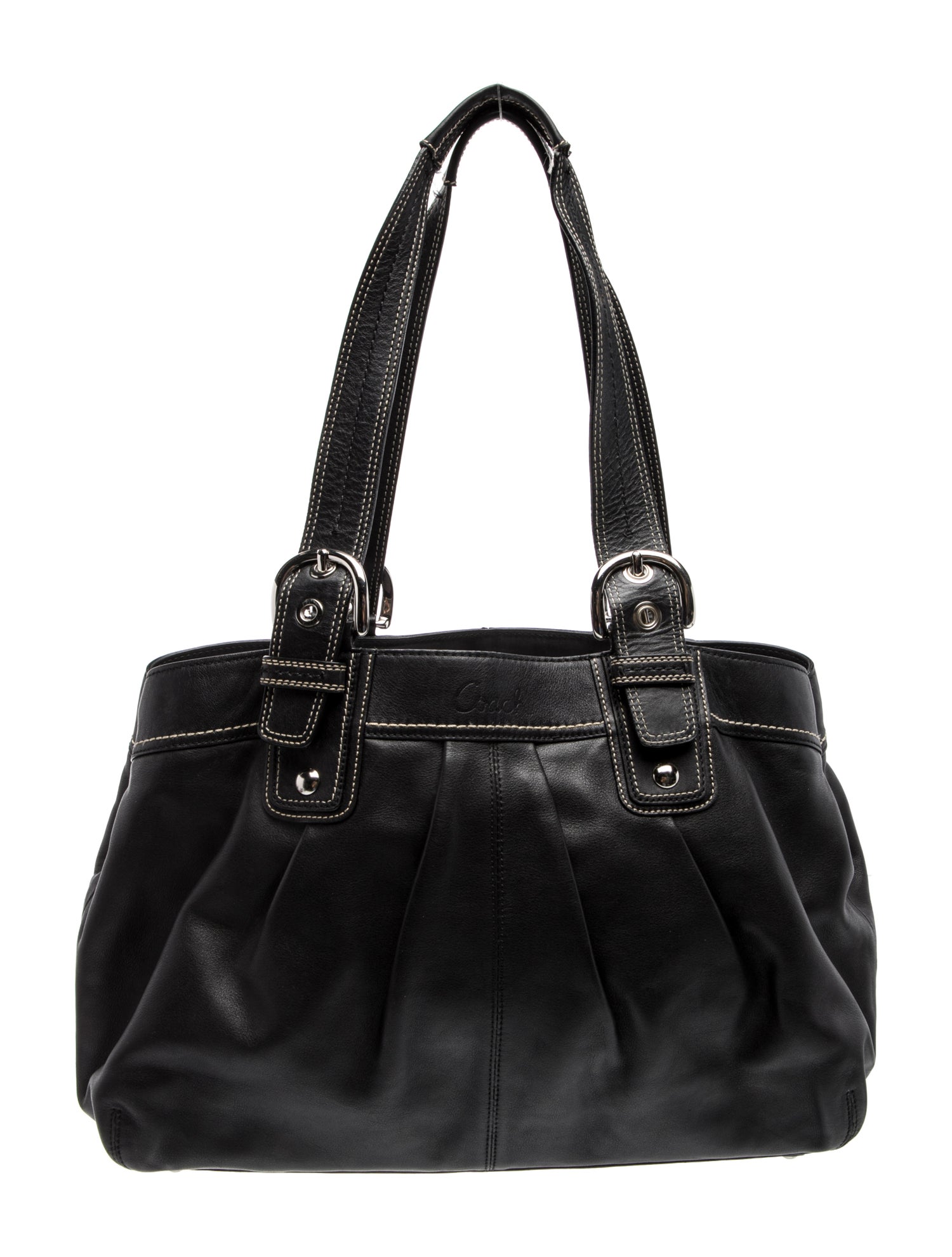 Coach Leather Top Handle Bag