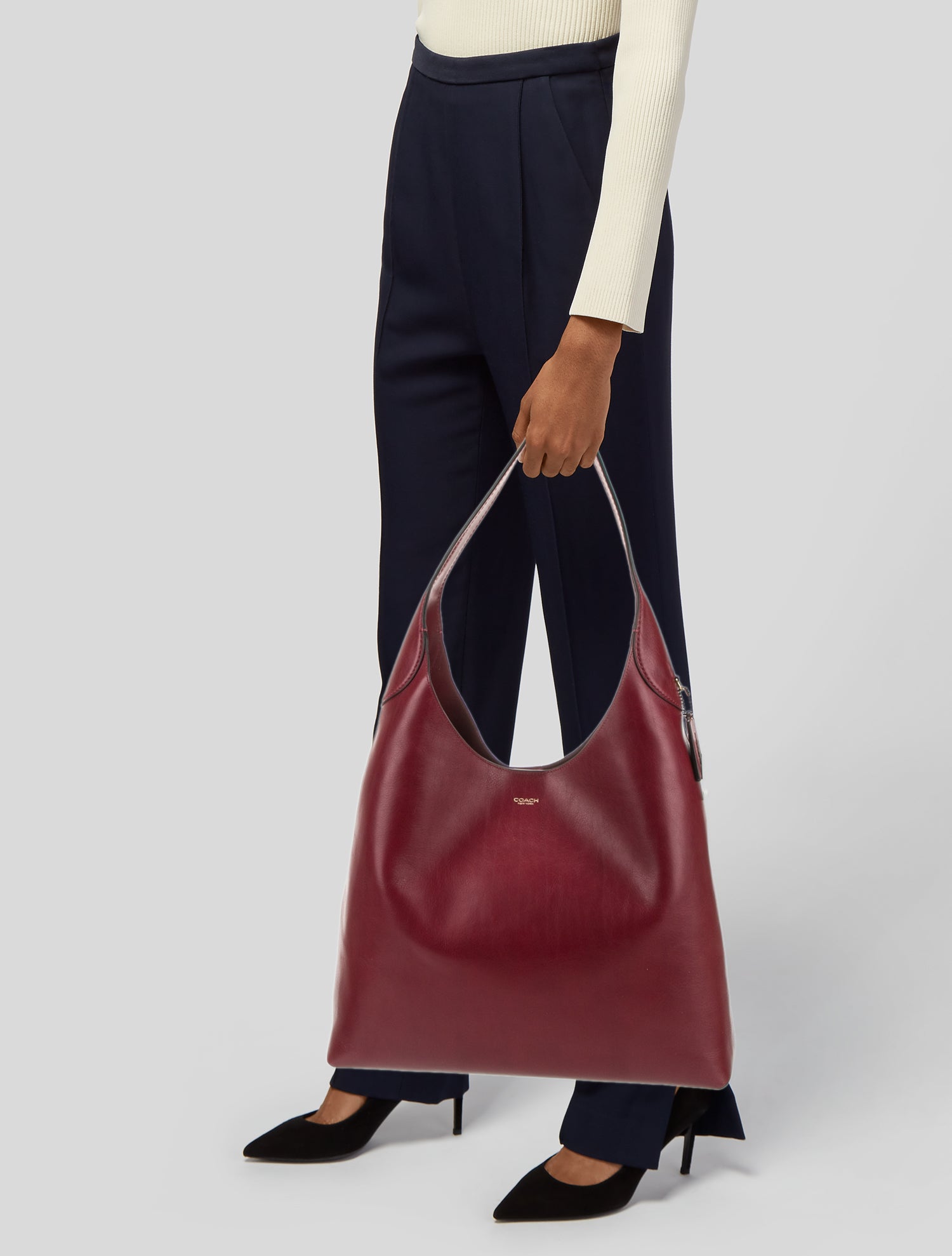 Coach Leather Hobo Large