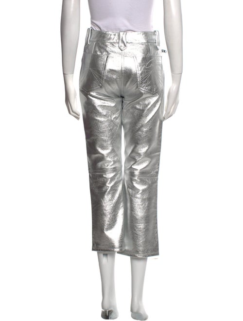 Coach Leather Straight Leg Pants