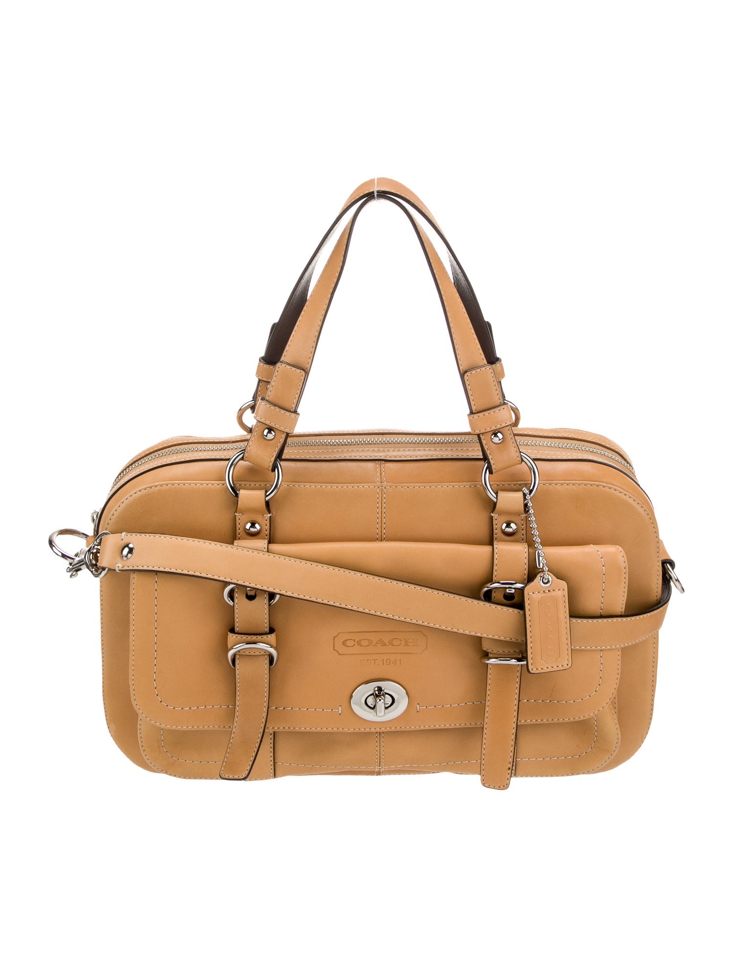 Coach Leather Top Handle Bag