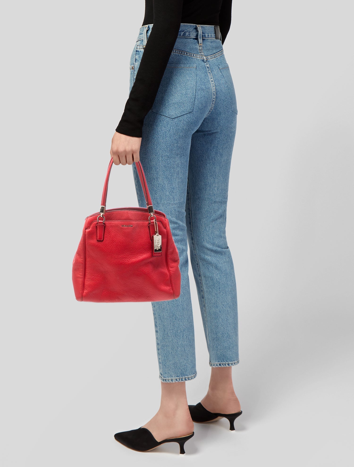 Coach Leather Top Handle Bag