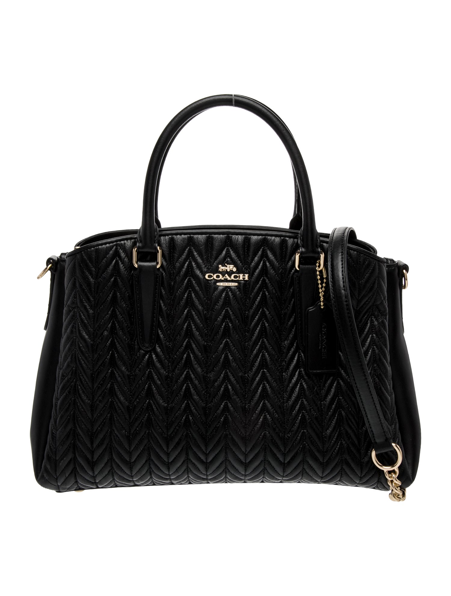 Coach Leather Top Handle Bag