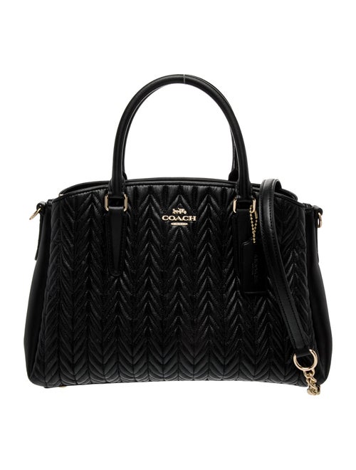 Coach Leather Top Handle Bag