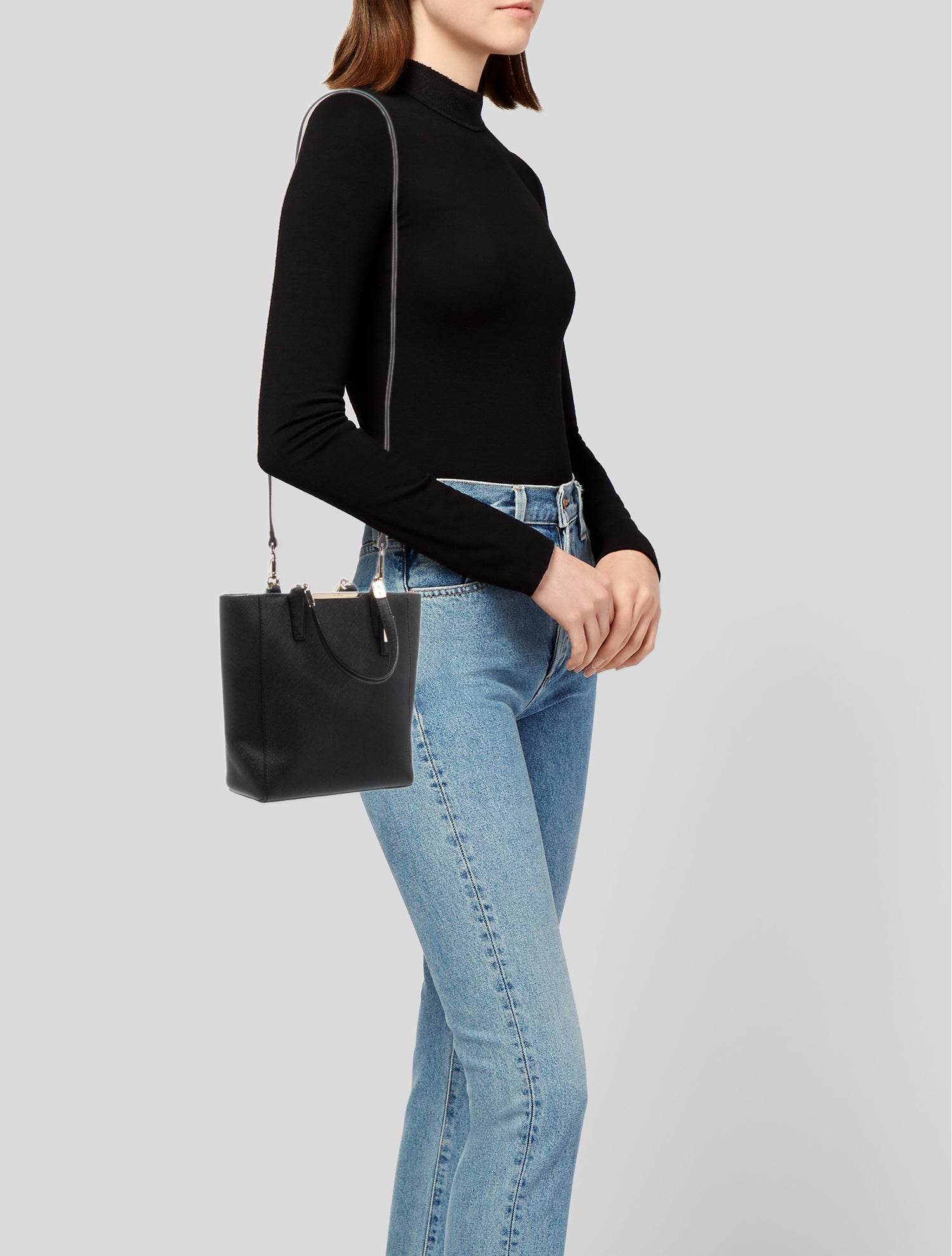 Coach Saffiano Leather Madison North South Tote Mini