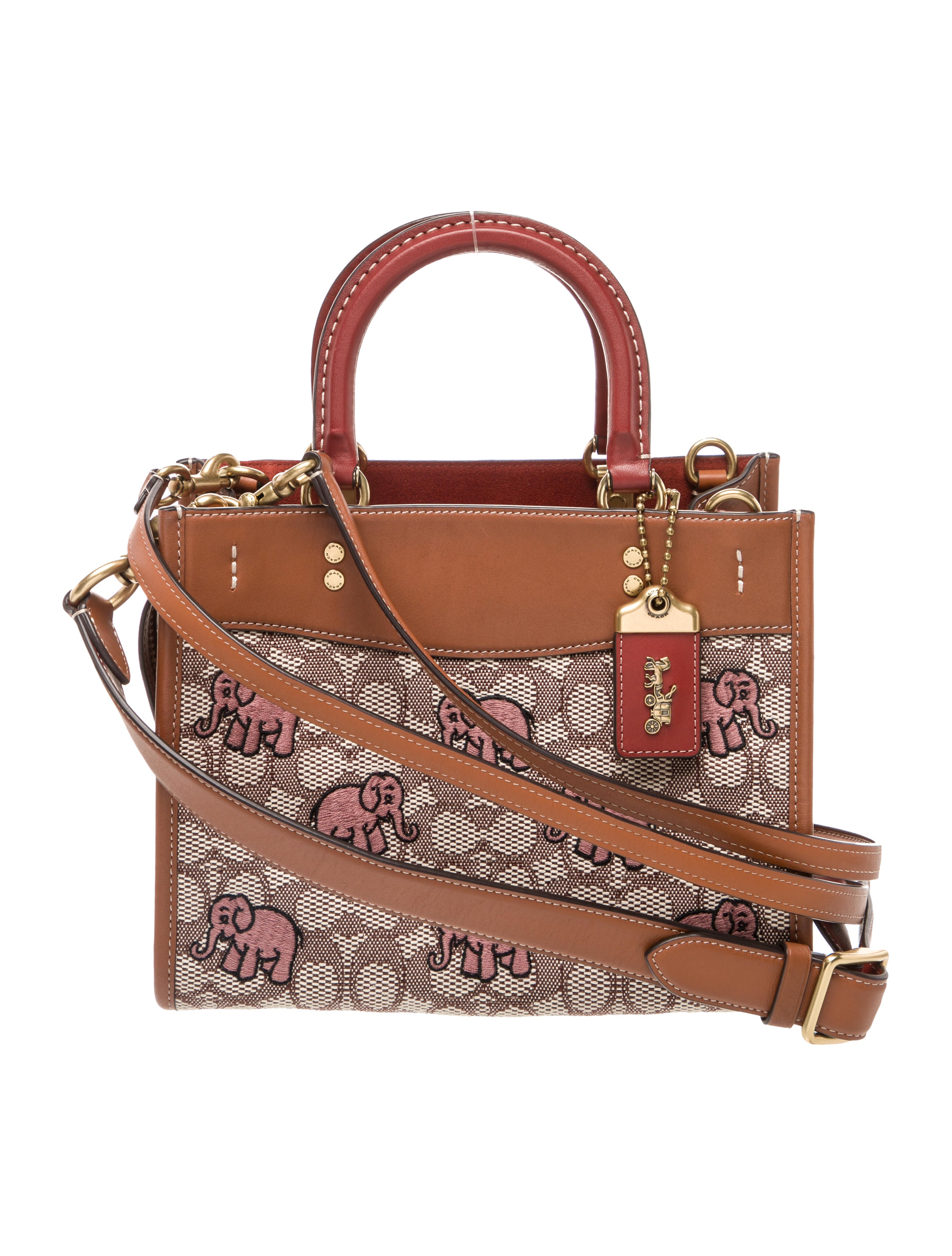 Coach Leather Top Handle Bag