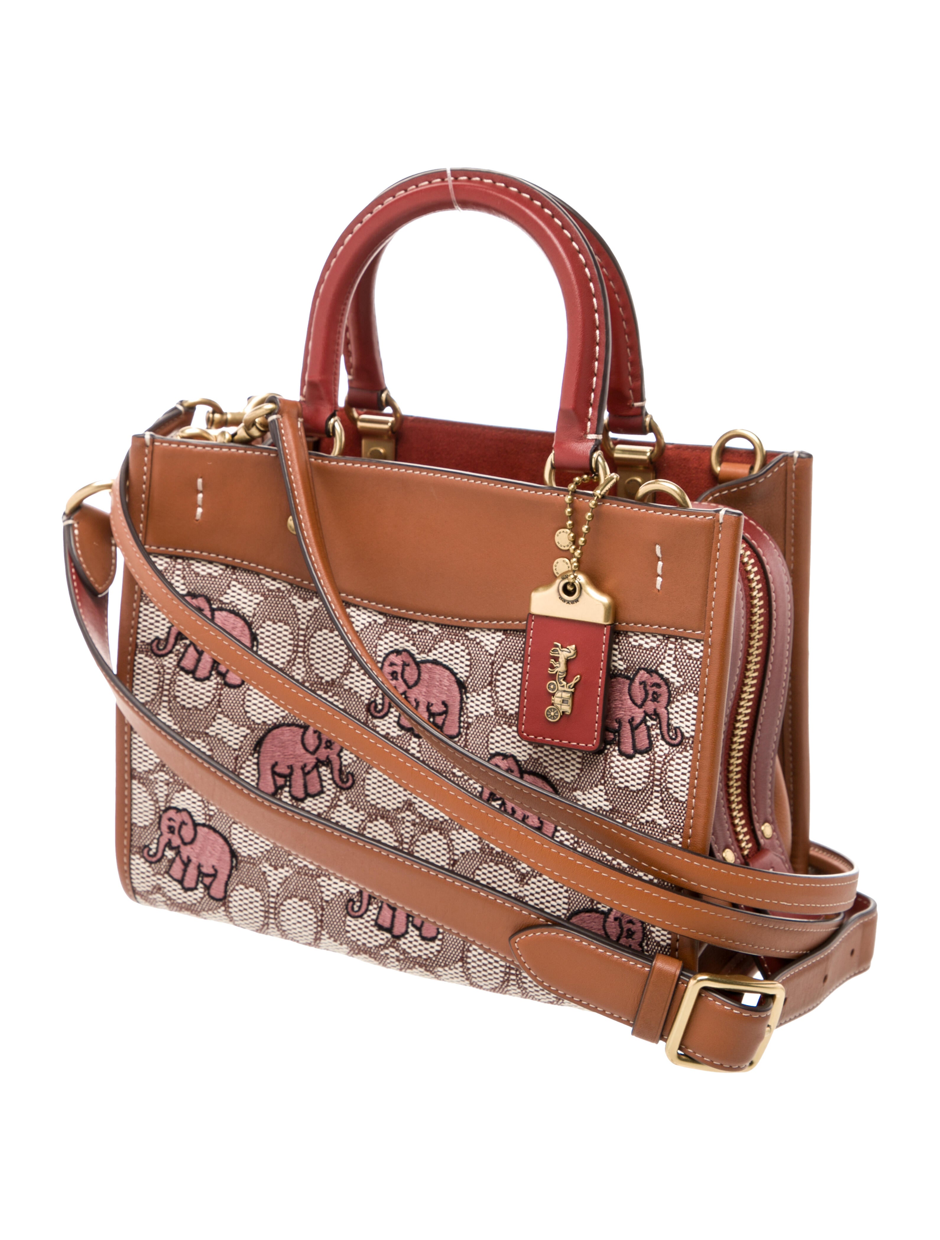 Coach Leather Top Handle Bag