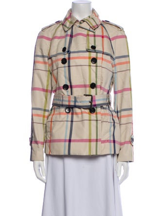 Coach Plaid Print Jacket