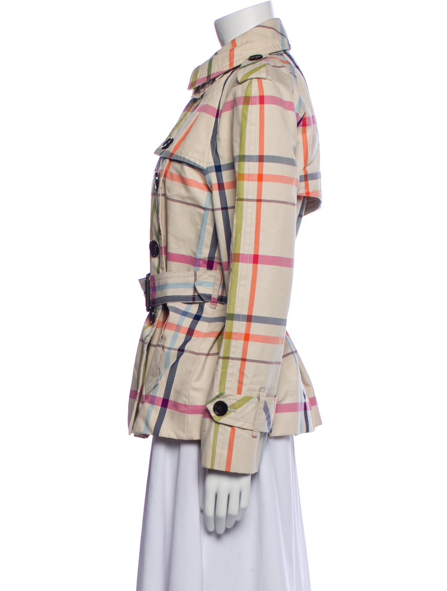 Coach Plaid Print Jacket