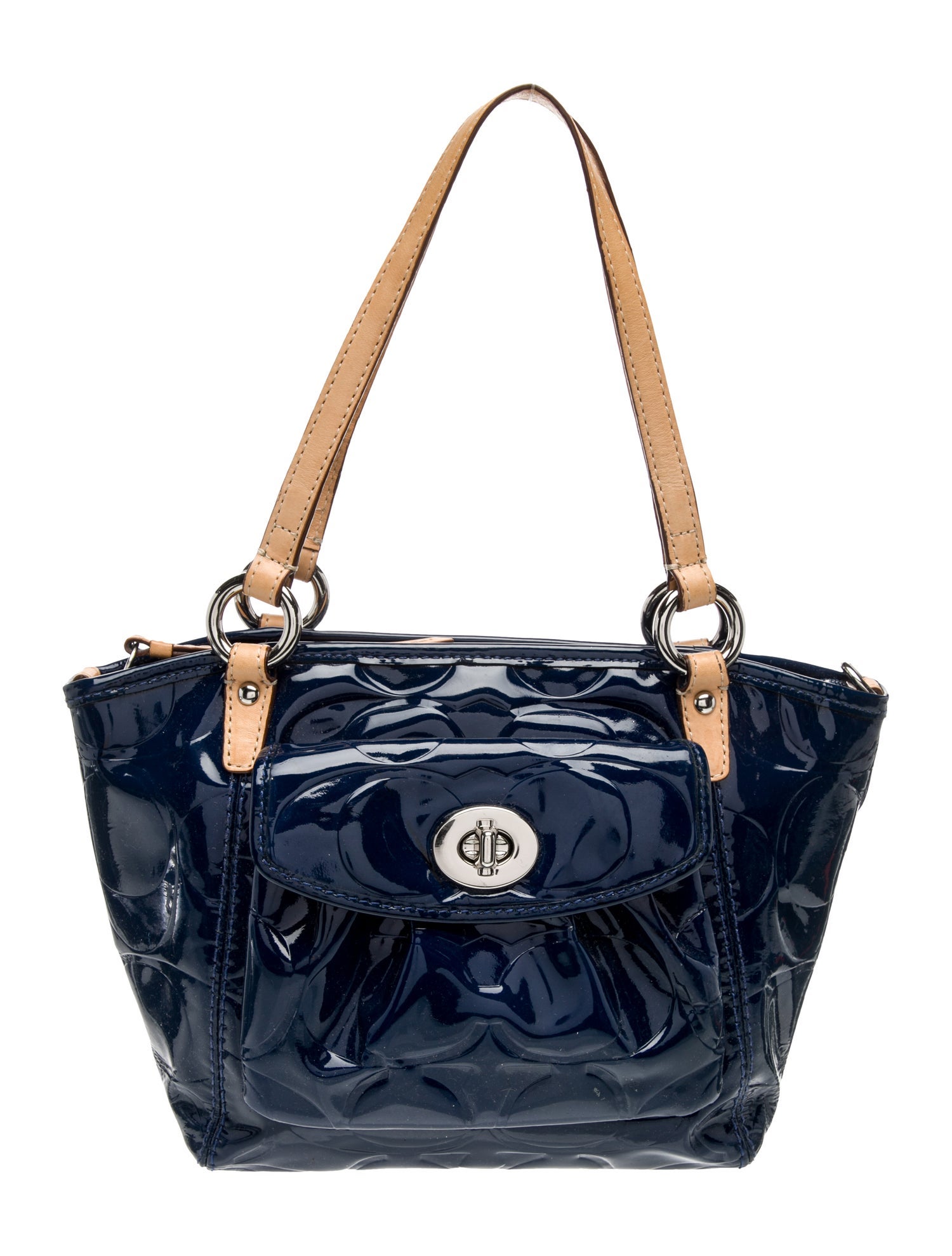 Coach Patent Leather Top Handle Bag