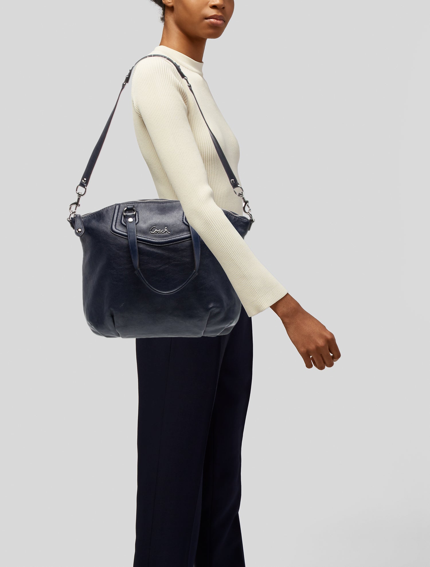 Coach Leather Shoulder Bag