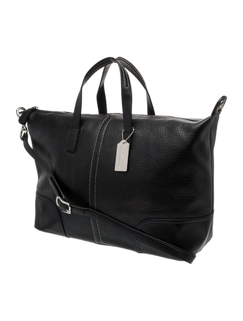 Coach Leather Weekender Bag