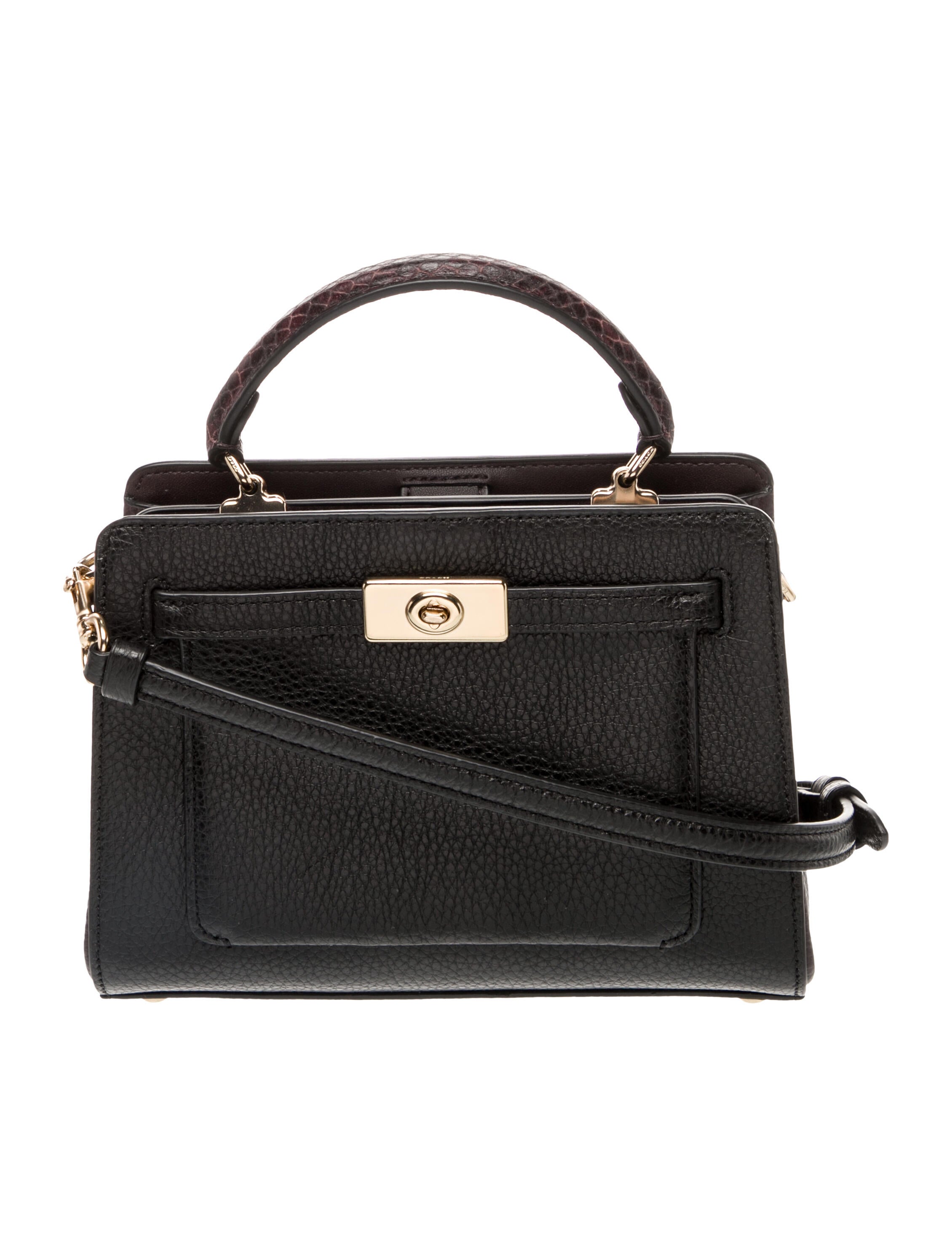 Coach Leather Top Handle Bag