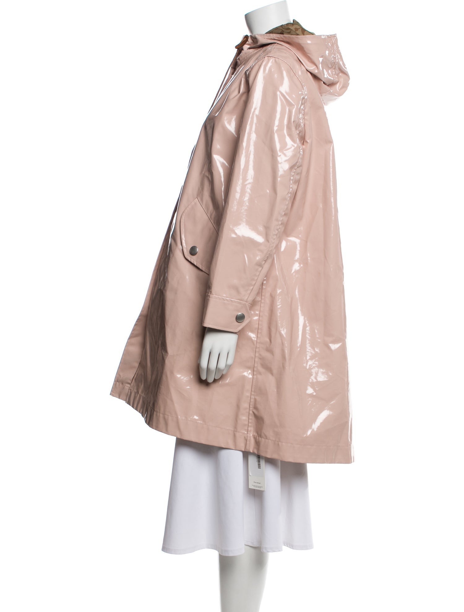 Coach Faux Leather Coat