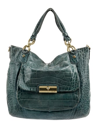 Coach Embossed Leather Hobo