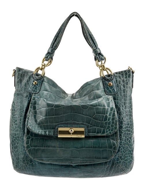 Coach Embossed Leather Hobo