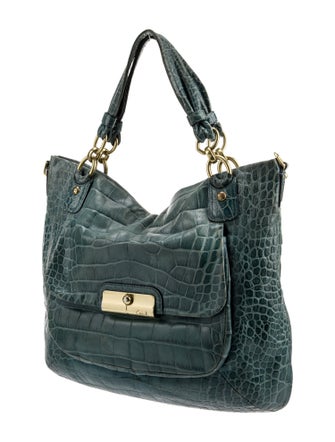 Coach Embossed Leather Hobo