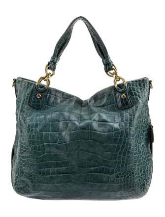Coach Embossed Leather Hobo