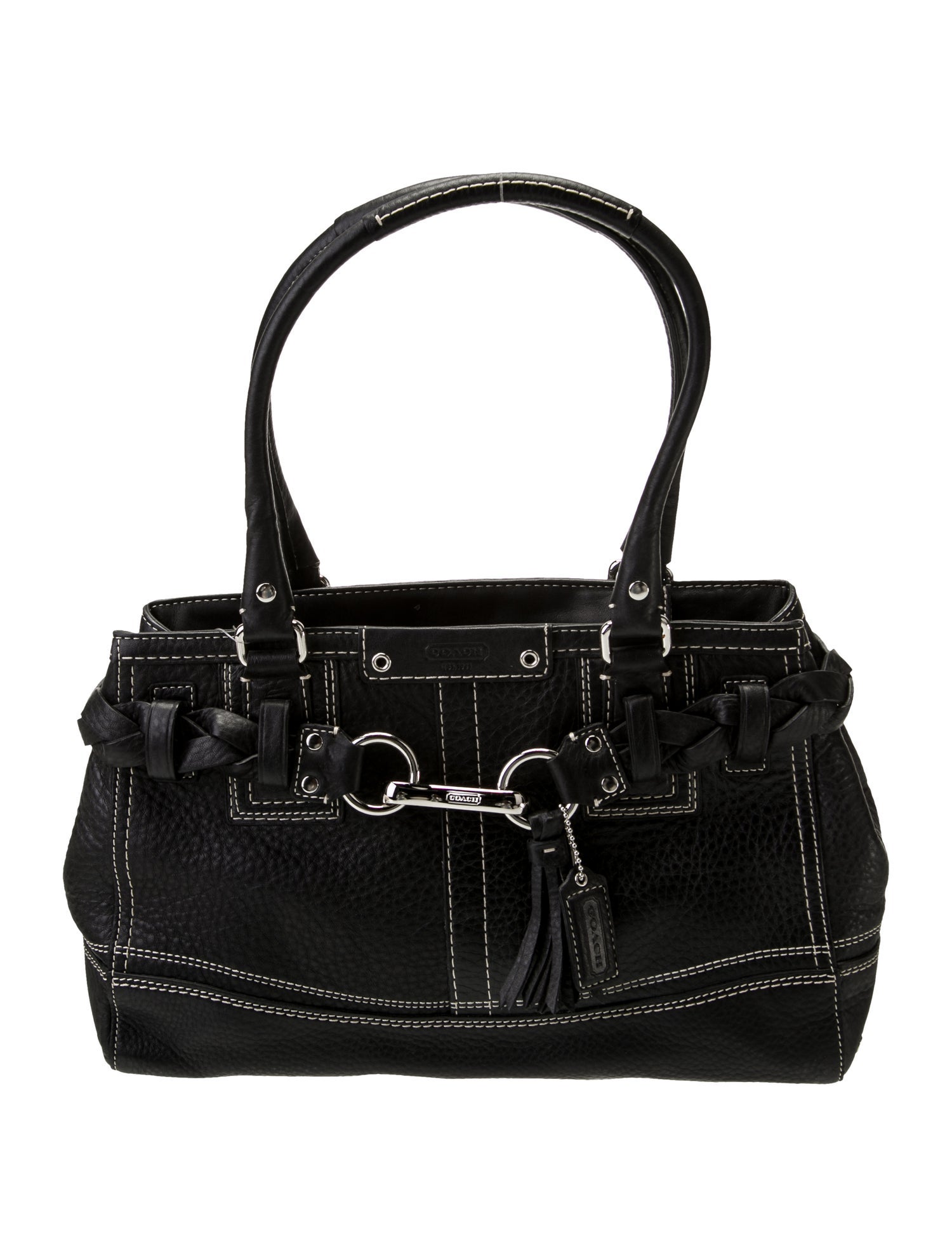 Coach Leather Top Handle Bag w/ Tags