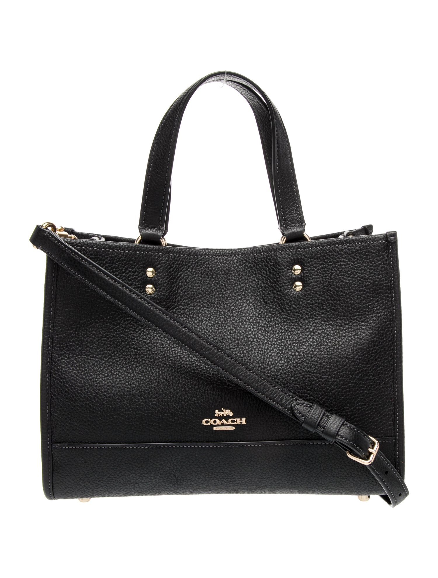 Coach Leather Top Handle Bag
