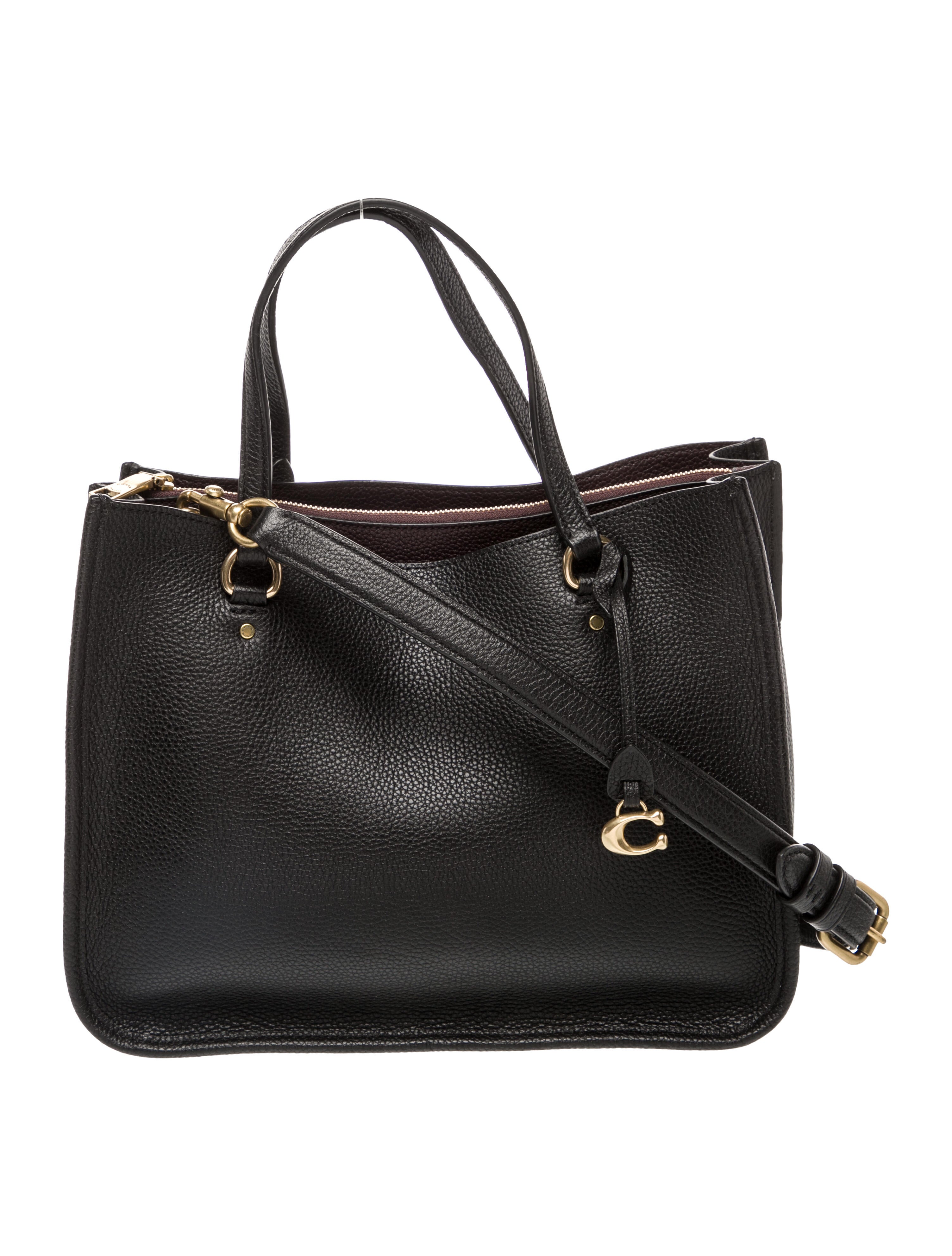 Coach Leather Top Handle Bag