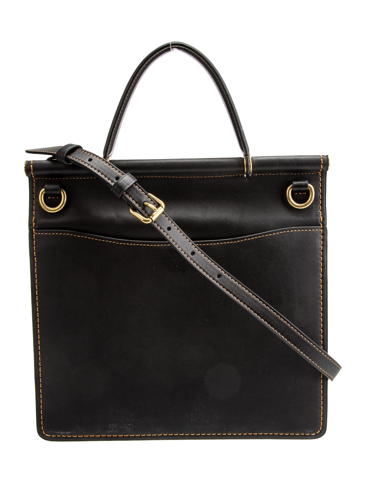 Coach Leather Top Handle Bag