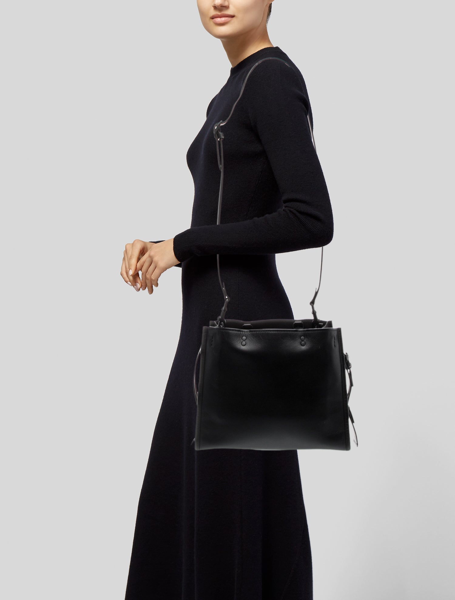 Coach Leather Top Handle Bag