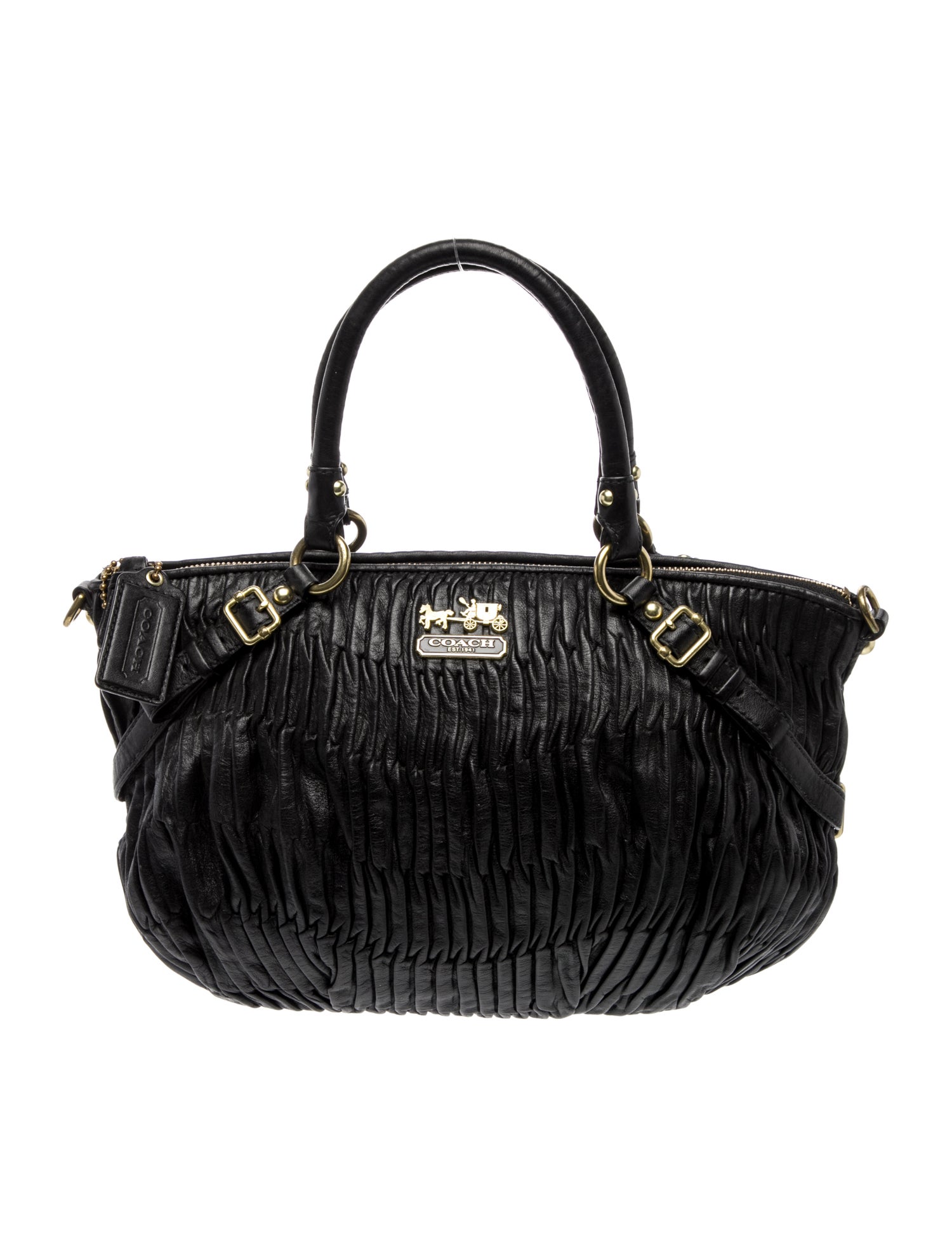 Coach Leather Top Handle Bag