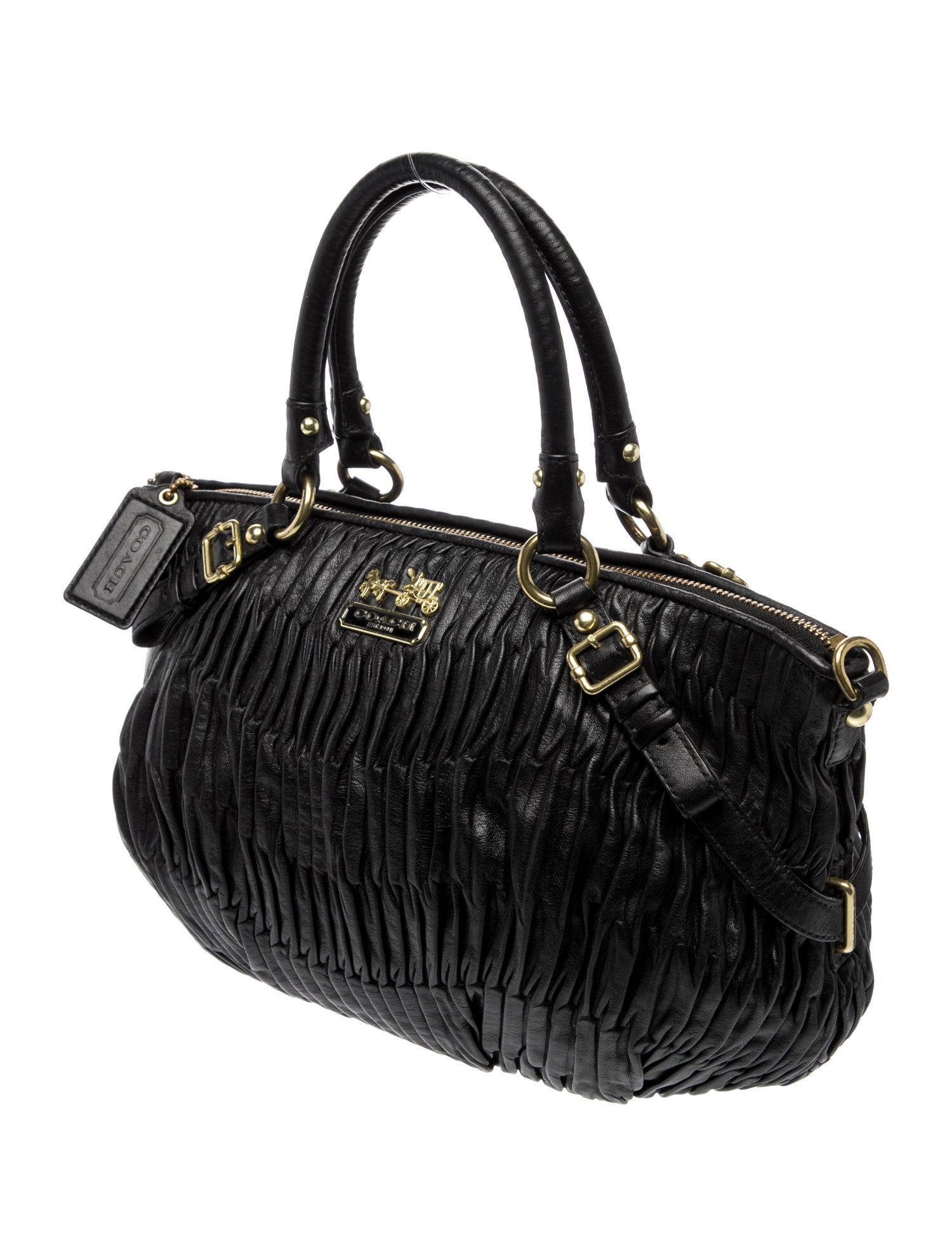 Coach Leather Top Handle Bag