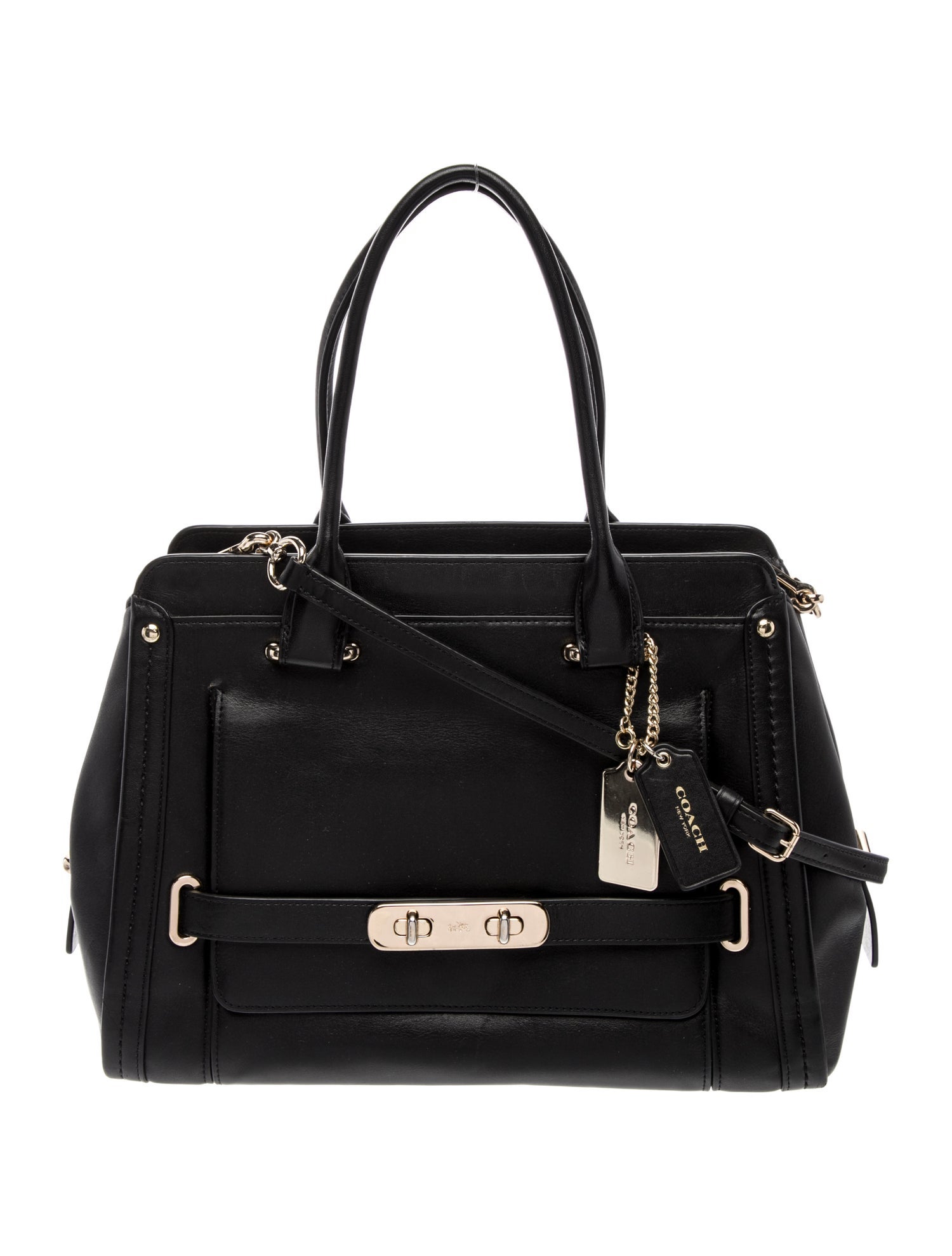 Coach Leather Top Handle Bag