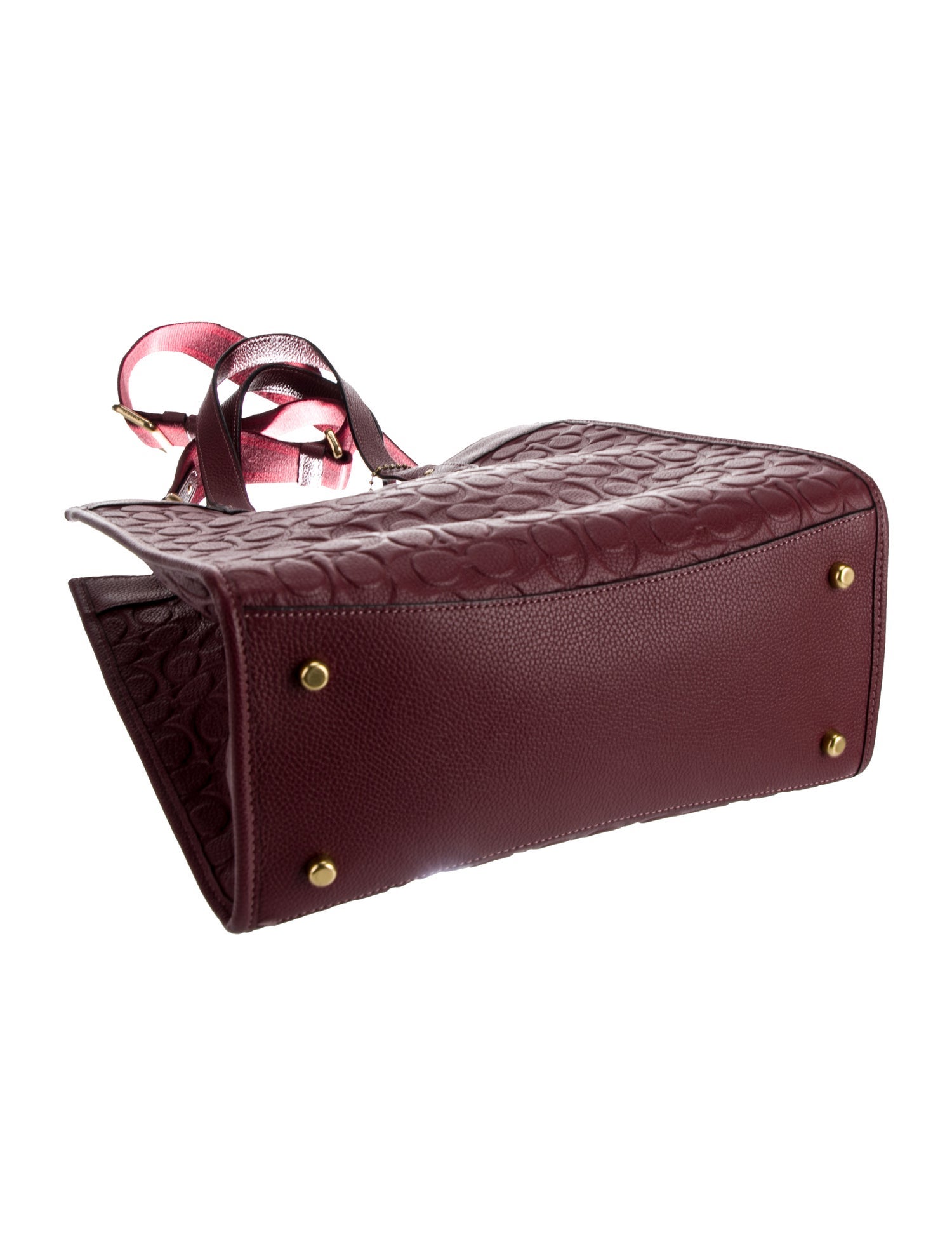 Coach Leather Top Handle Bag