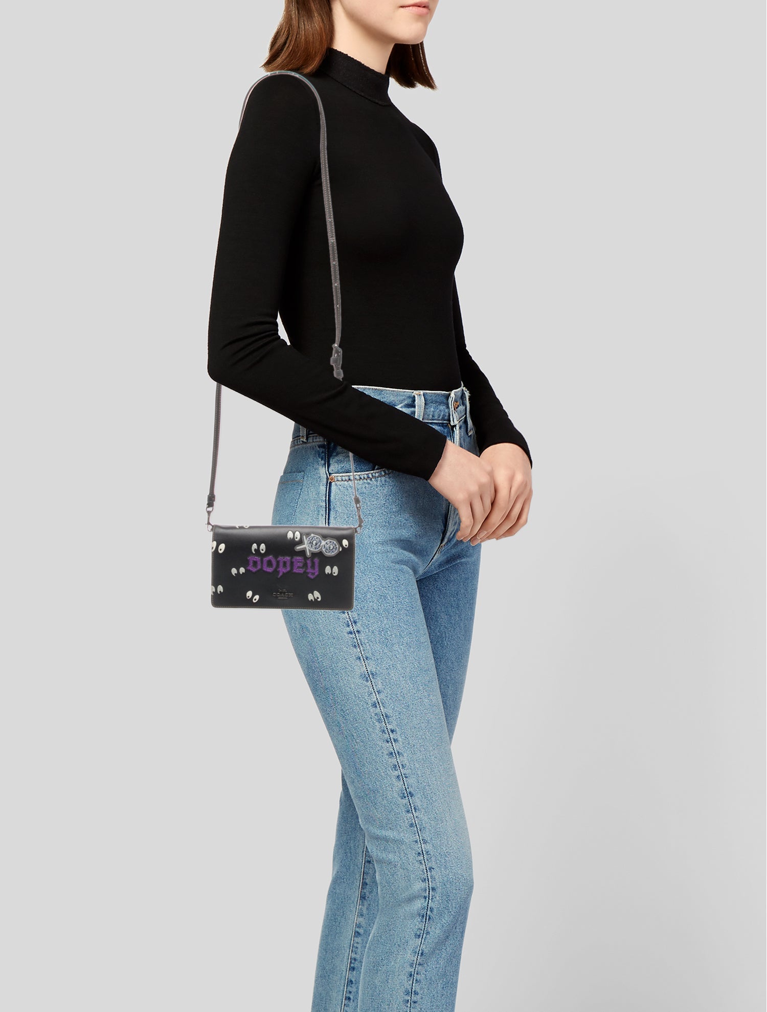 Disney x Coach Leather Crossbody Bag