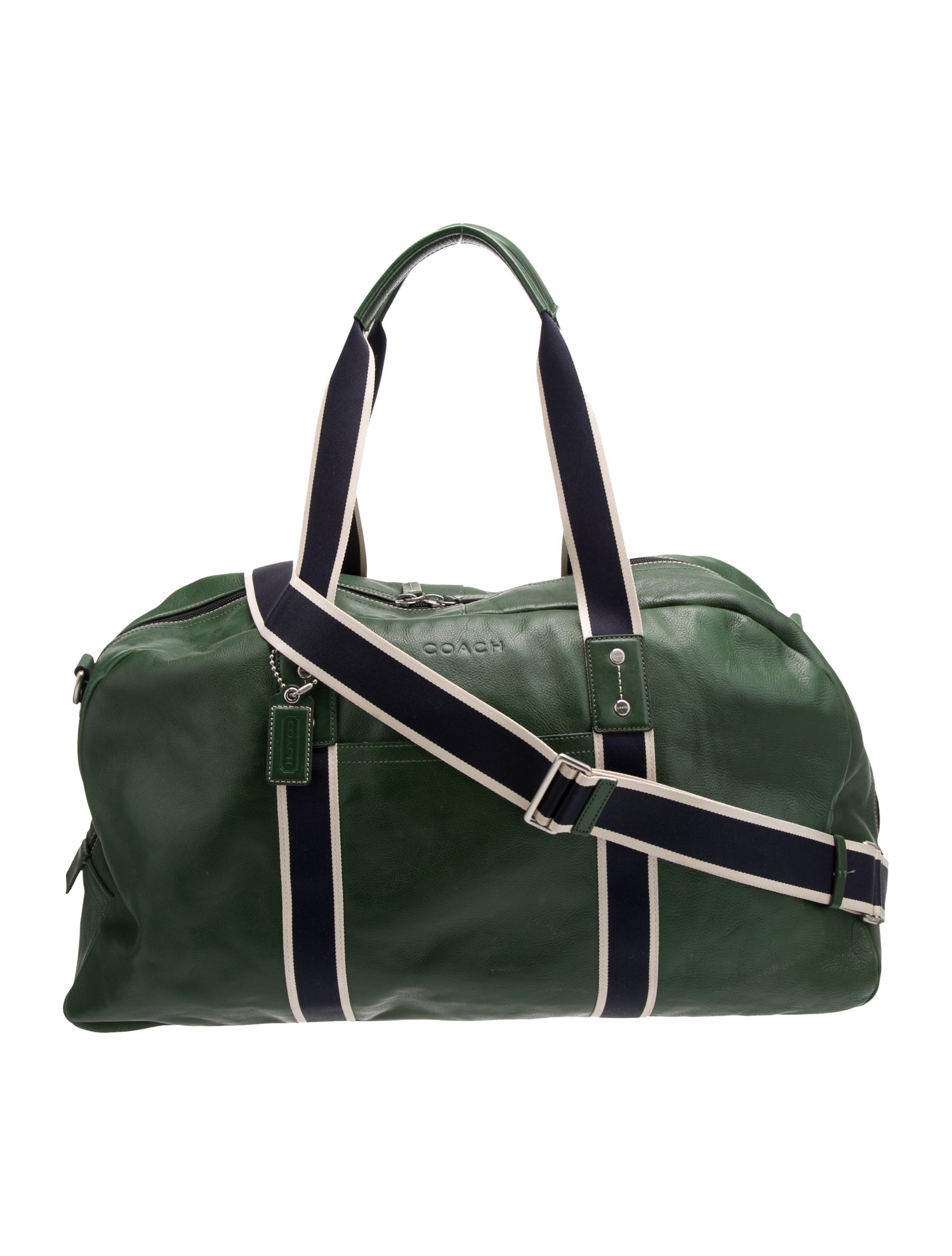 Coach Leather Weekender Bag