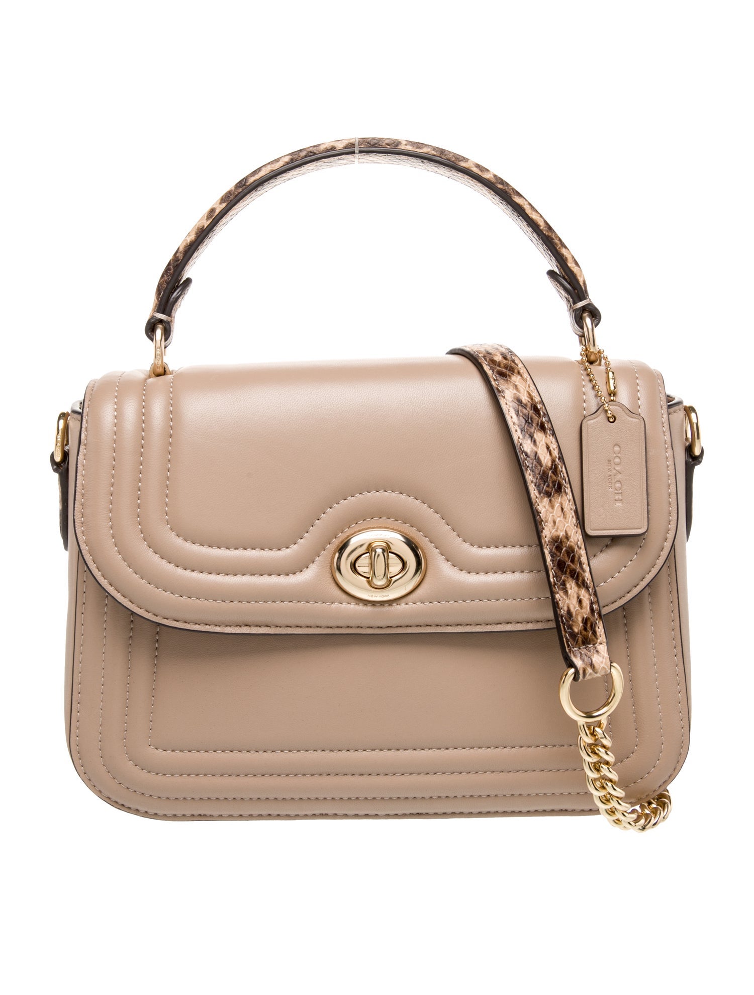 Coach Leather Top Handle Bag