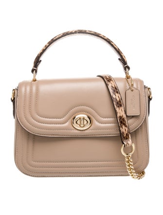 Coach Leather Top Handle Bag