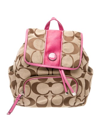 Coach Canvas Backpack