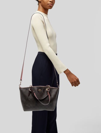 Coach Leather Top Handle Bag