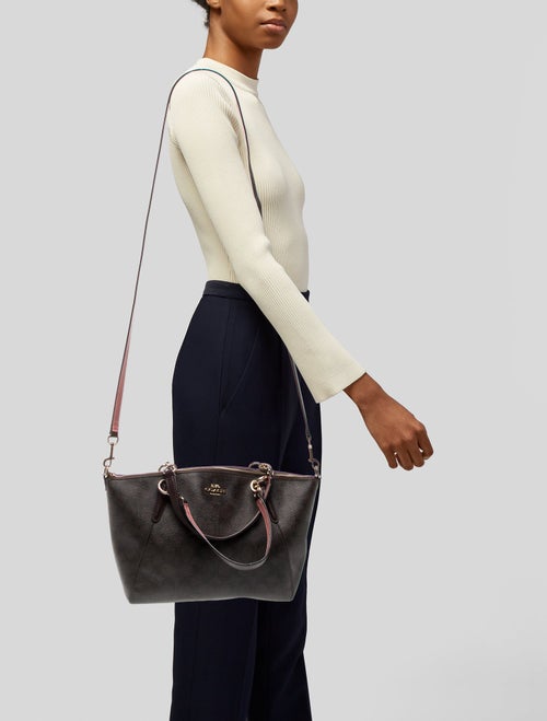 Coach Leather Top Handle Bag