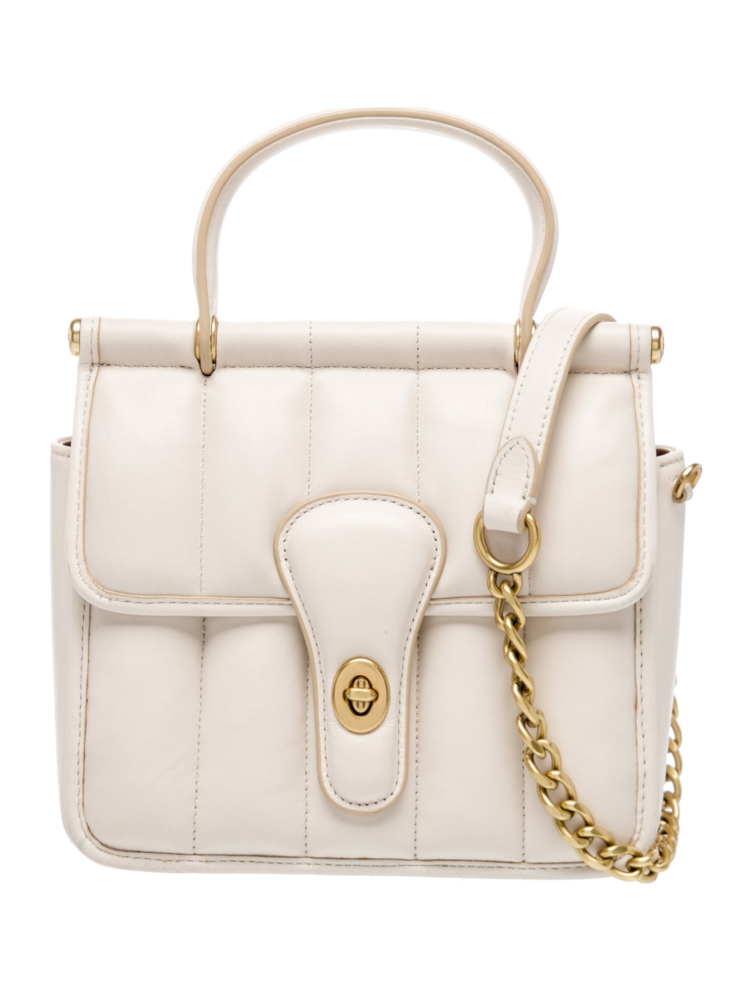 Coach Leather Top Handle Bag