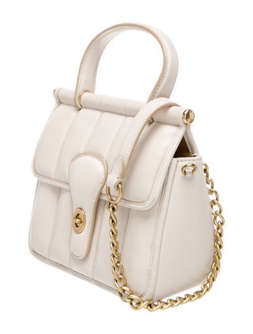 Coach Leather Top Handle Bag