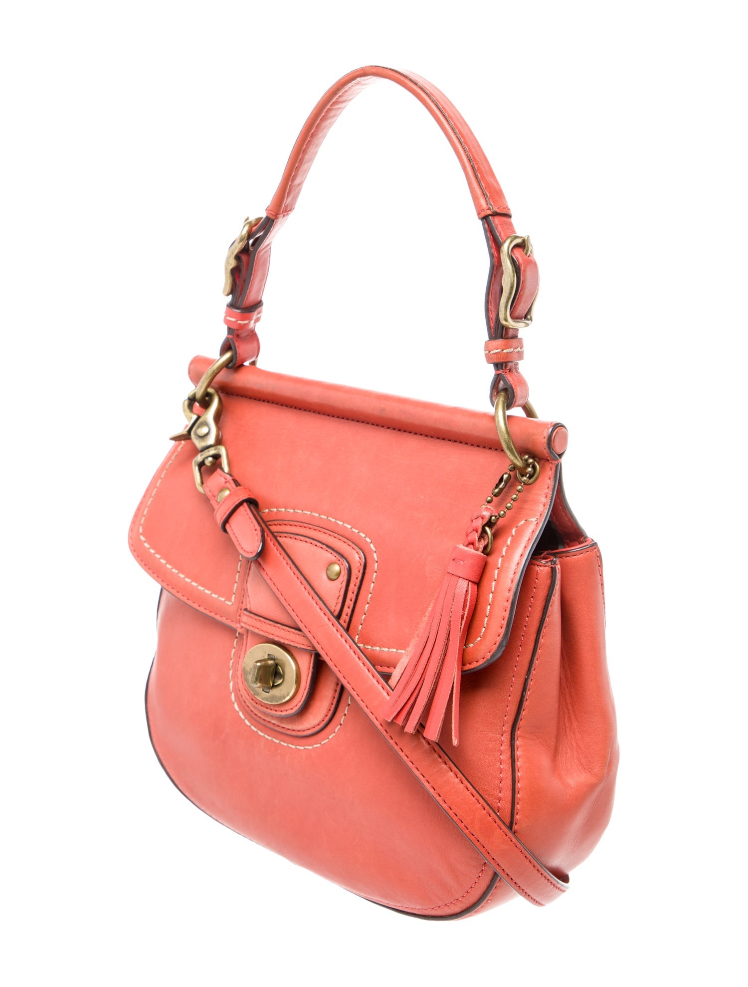 Coach Leather Top Handle Bag