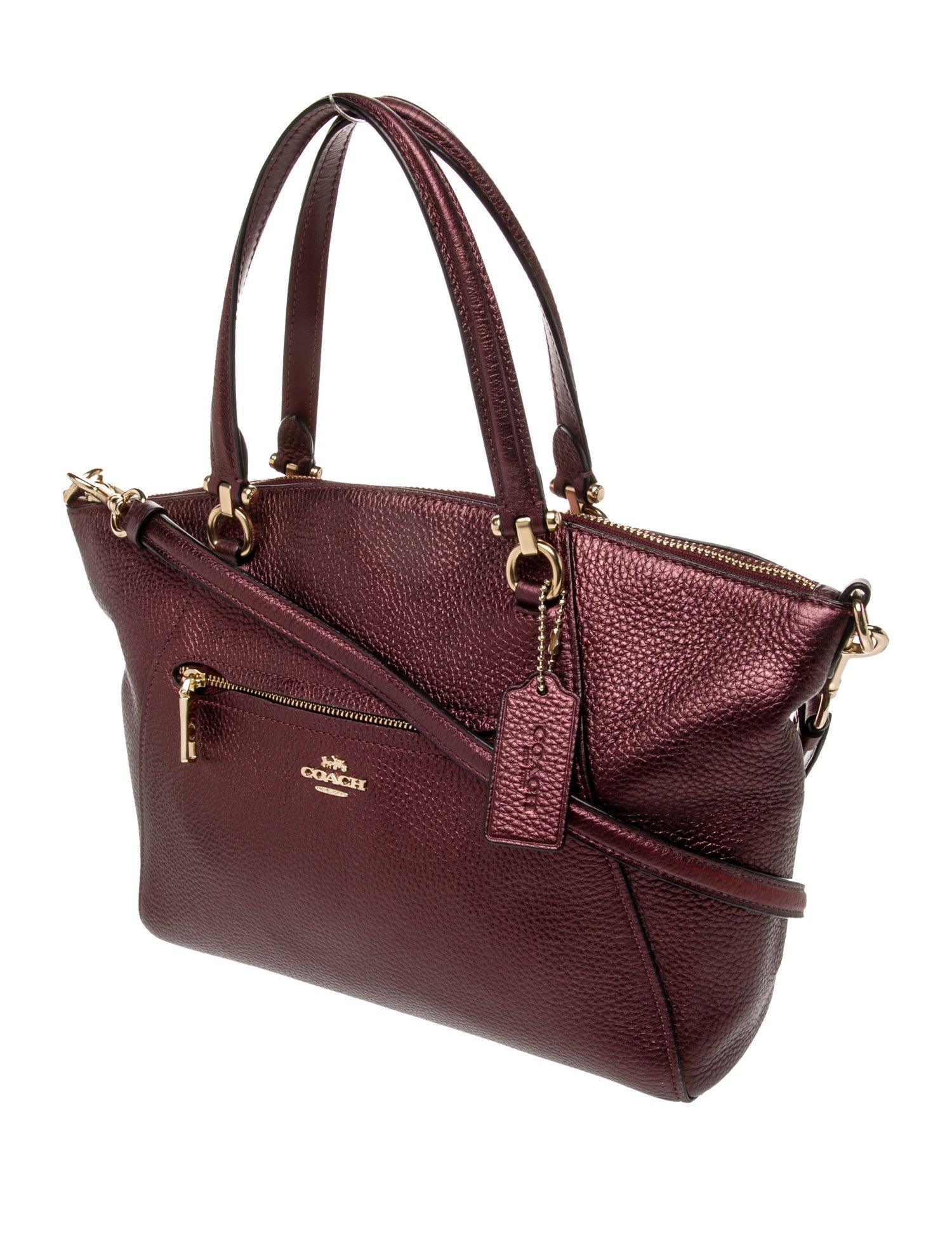 Coach Leather Top Handle Bag