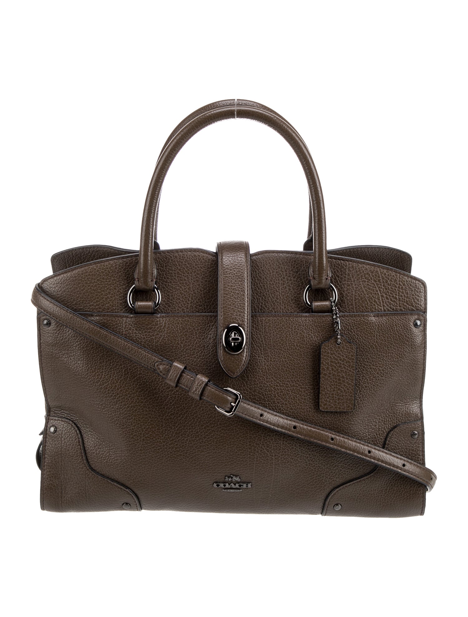 Coach Leather Top Handle Bag