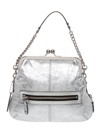 Coach Leather Top Handle Bag