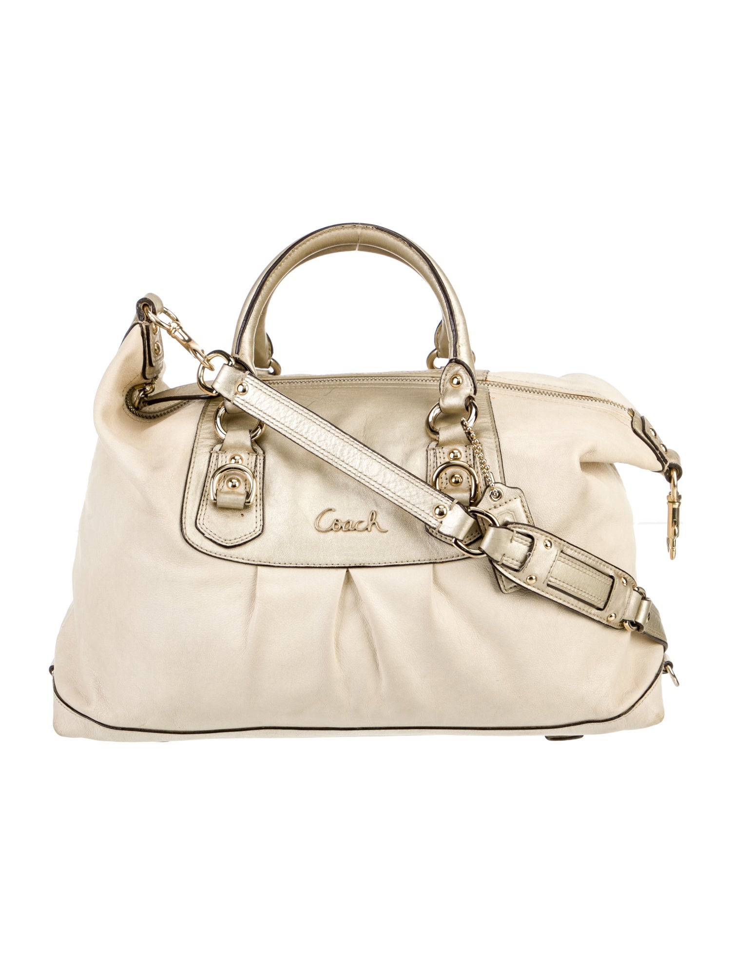 Coach Leather Top Handle Bag