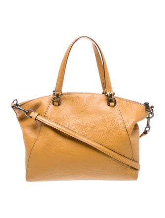 Coach Leather Top Handle Bag