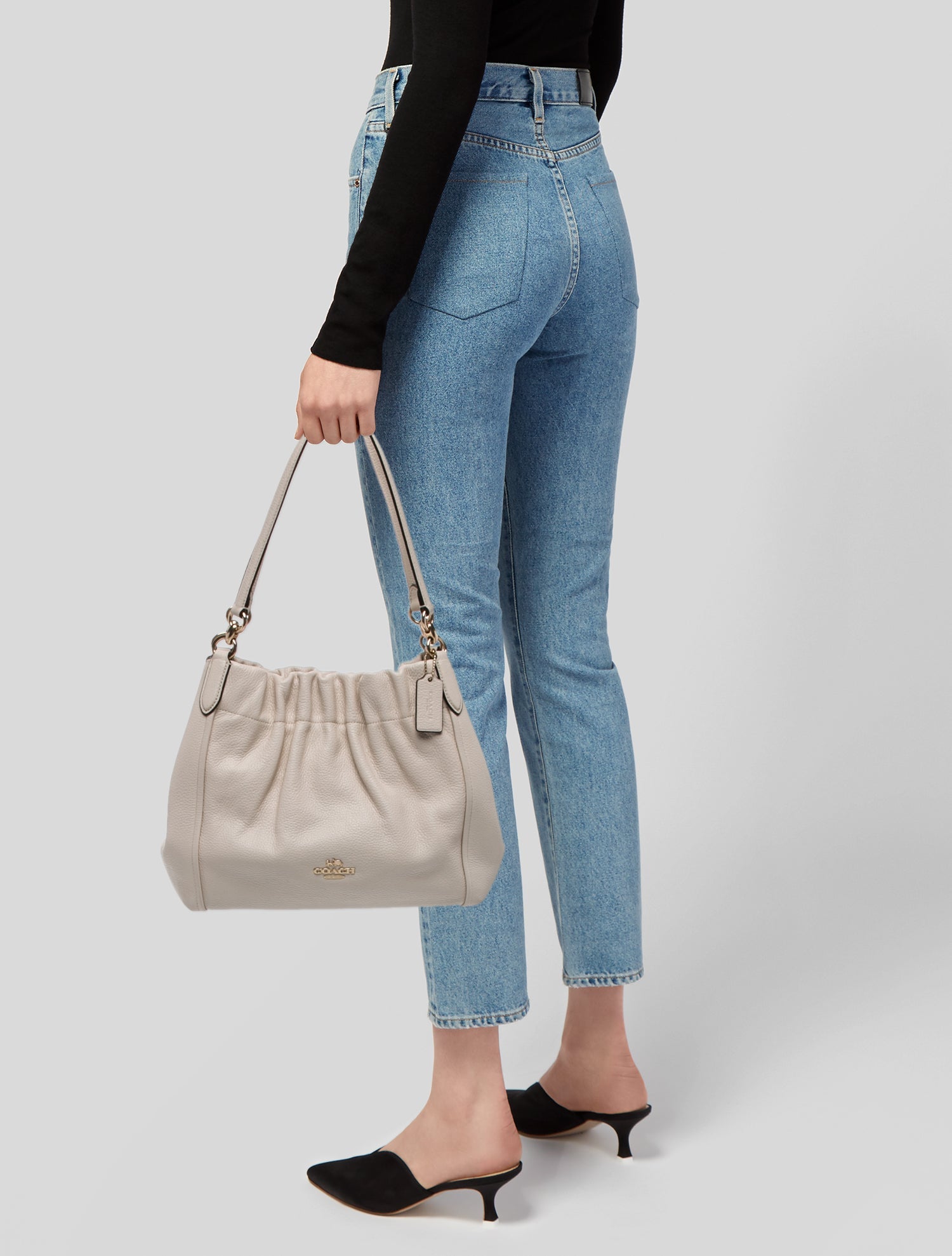 Coach Leather Bucket Bag