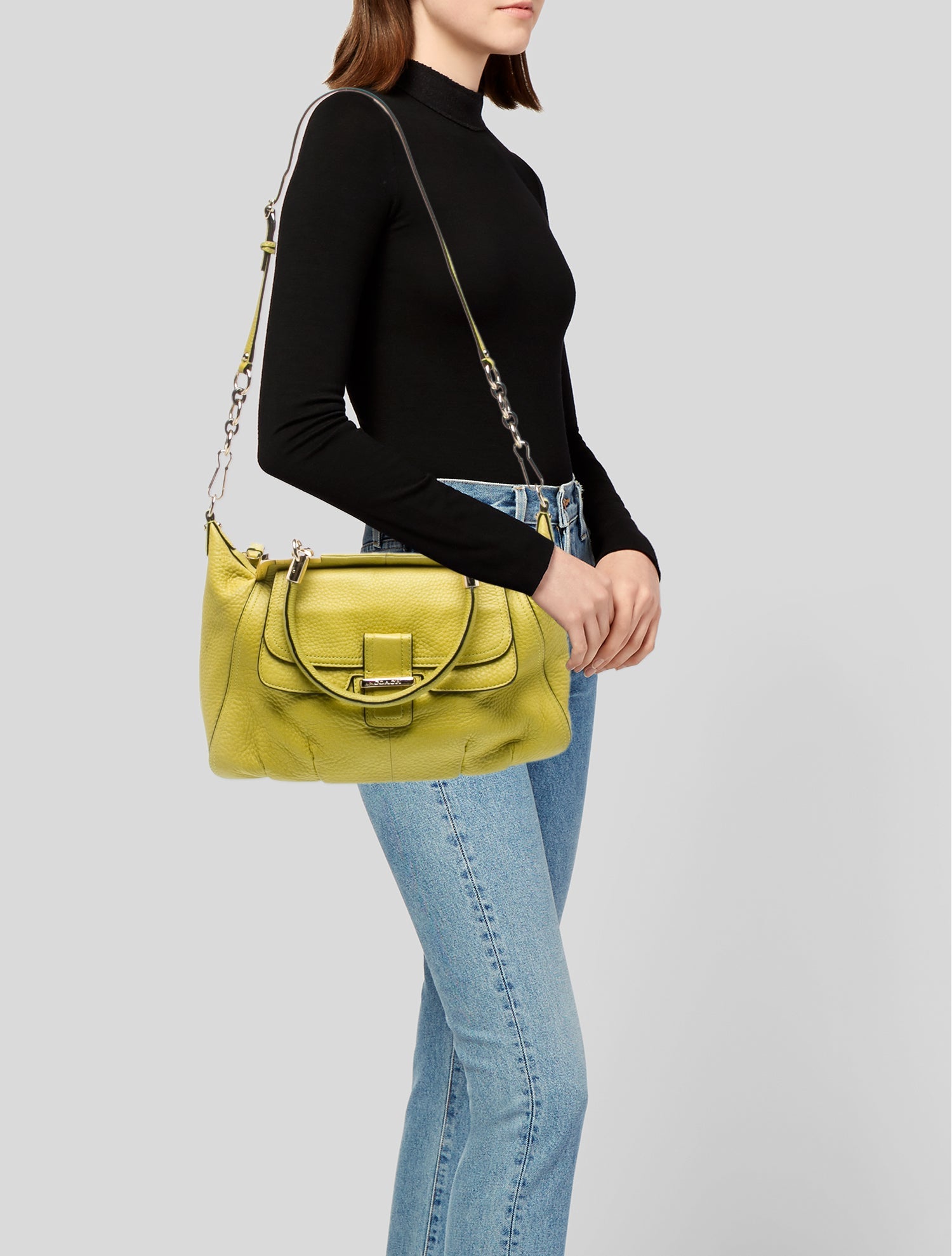 Coach Leather Top Handle Bag