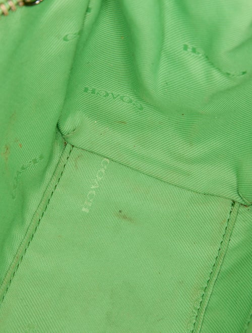 Coach Embossed Leather Top Handle Bag