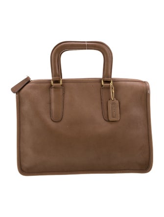 Coach Leather Top Handle Bag